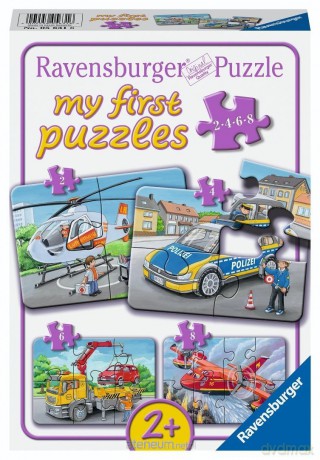RAVENSBURGER 2/4/6/8 el. Emergency Vehicles [PUZZLE]
