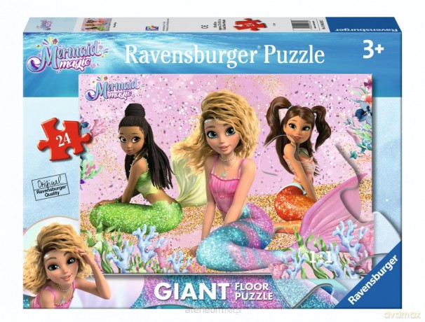 RAVENSBURGER 24 el. Mermaid Magic Giant [PUZZLE]