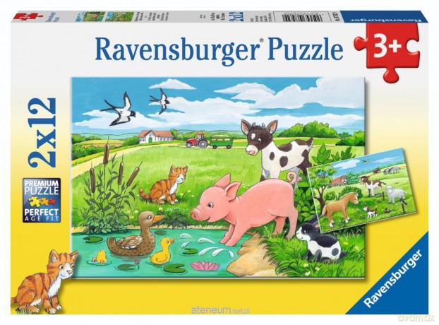 RAVENSBURGER 2x12 el. Baby Farm Animals [PUZZLE]