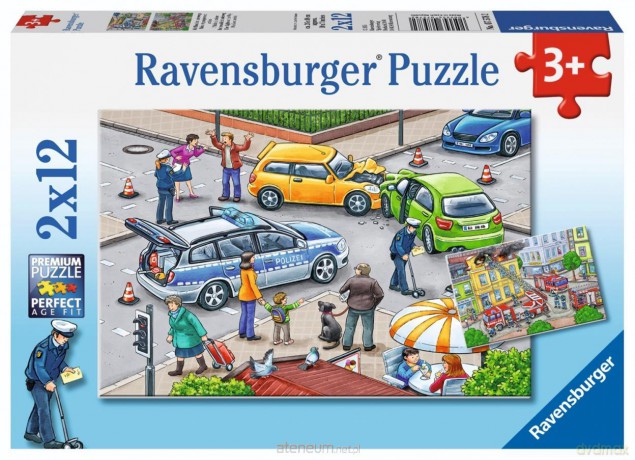 RAVENSBURGER 2x12 el. Blue Lights Go [PUZZLE]