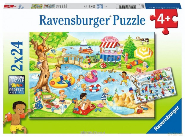 RAVENSBURGER 2x24 el. At the Lake [PUZZLE]