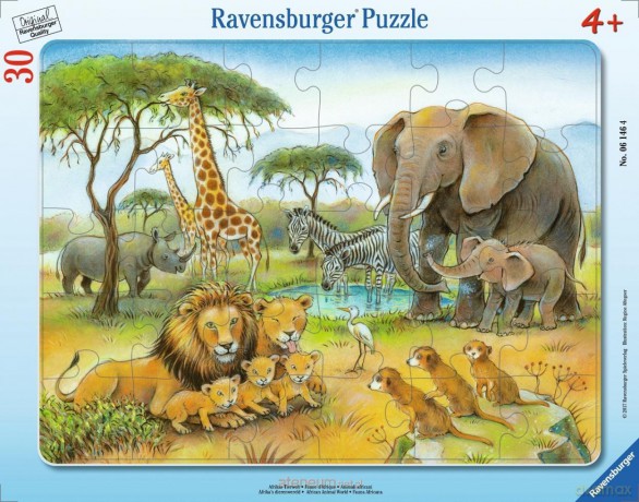 RAVENSBURGER 30 el. African Animal World Frame [PUZZLE]
