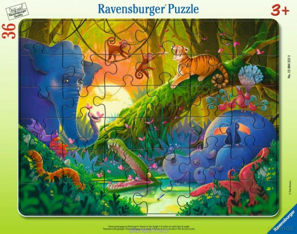 RAVENSBURGER 36 el. Jungle Frame [PUZZLE]
