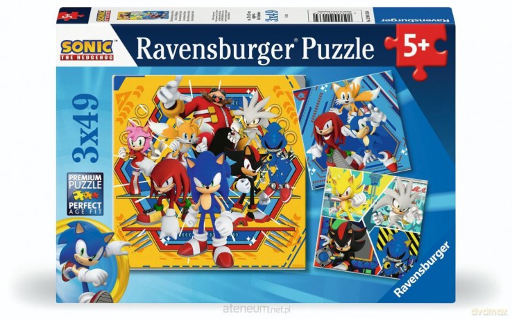 RAVENSBURGER 3x49 el. Sonic [PUZZLE]
