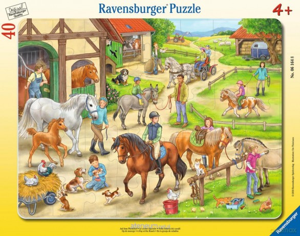 RAVENSBURGER 40 el. A Day at the Ranch Frame [PUZZLE]