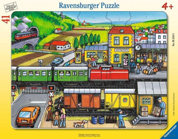 RAVENSBURGER 41 el. At the Station Frame [PUZZLE]