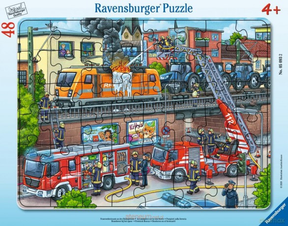 RAVENSBURGER 48 el. Firetruck Rescue Frame [PUZZLE]
