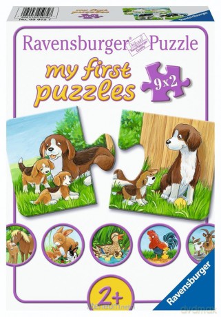 RAVENSBURGER 9x2 el. Farmyard Families [PUZZLE]