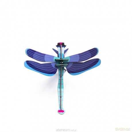 Model kartonowy 3D Wall Art - Sapphire Dragonfly [PUZZLE]
