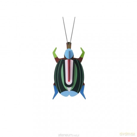 Model kartonowy 3D Wall Art - Beettles. Green Fig [PUZZLE]
