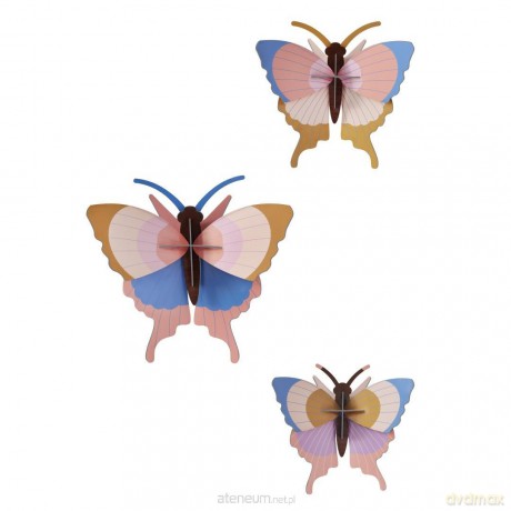 Model kartonowy 3D Wall Art - Gold Rim... 3szt [PUZZLE]