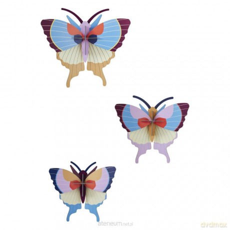 Model kartonowy 3D Wall Art - Plum Fringe.. 3szt [PUZZLE]