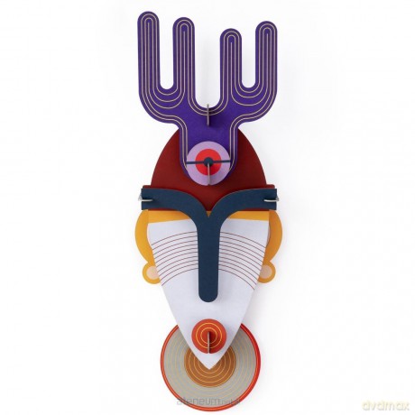 Model kartonowy 3D Wall Art - Masks. Mumbai [PUZZLE]
