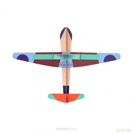 Model kartonowy 3D Wall Art - Propeller Plane [PUZZLE]