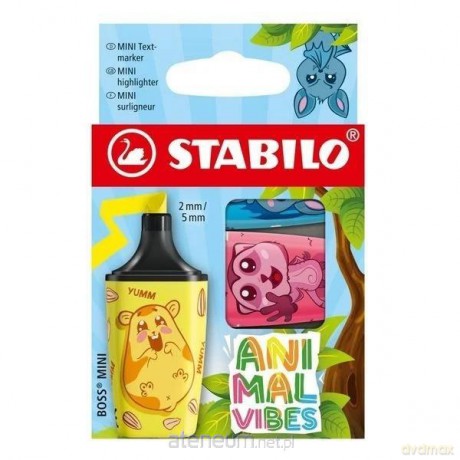 Zakreślacze mini Animal vibes set 3szt