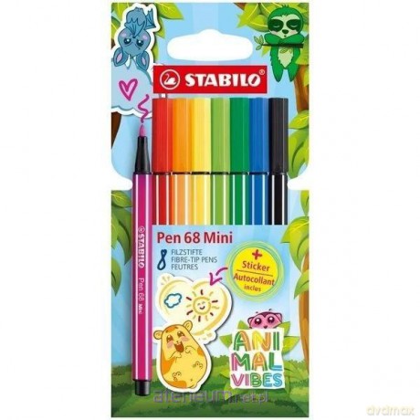 Flamaster Pen 68 Mini Animal vibes 8szt