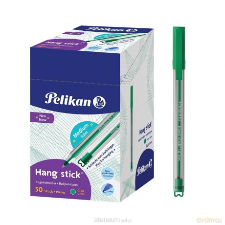 Długopis Hang Stick zielony (50szt)