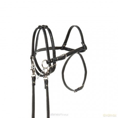 Ogłowie dla Hobby Horse Skippi ekoskóra czarne