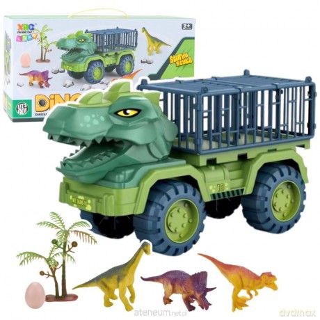 Ciężarówka Dinozaury figurki zielona 15szt