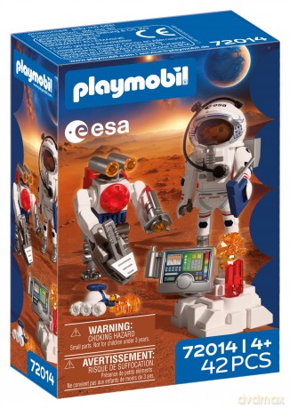PLAYMOBIL Astronauta ESA z robotem (72014) [KLOCKI]