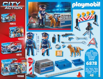PLAYMOBIL Blokada policyjna (6878) [KLOCKI]