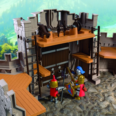 PLAYMOBIL Duży zamek rycerzy herbu Lew (72112) [KLOCKI]