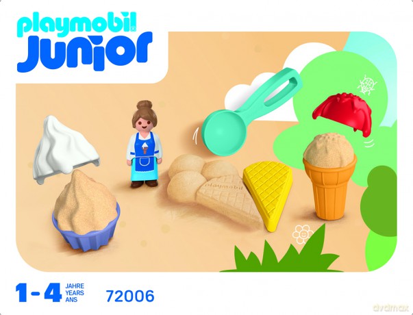 PLAYMOBIL JUNIOR: Lodziarnia z piasku (72006) [KLOCKI]