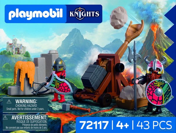 PLAYMOBIL Katapulta rycerza herbu Lew (72117) [KLOCKI]