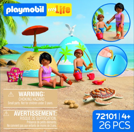 PLAYMOBIL Kreatywne jajko: Wakacje na plaży (72101) [KLOCKI]