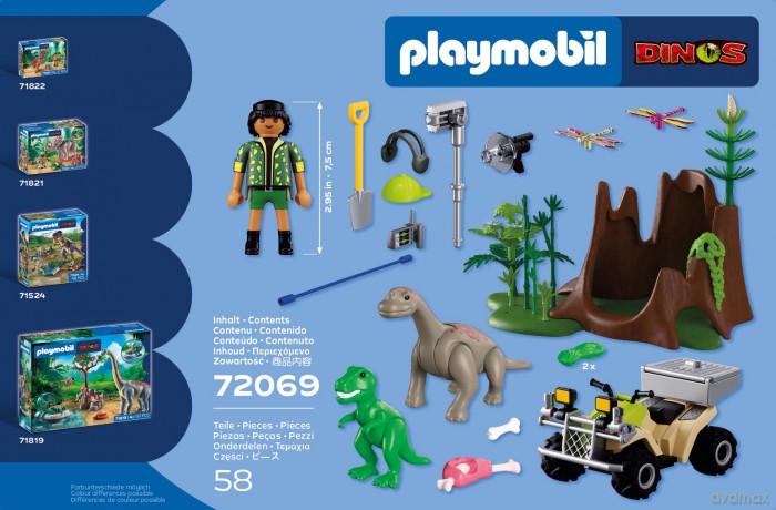 PLAYMOBIL Kryjówka dinozaura (72069) [KLOCKI]