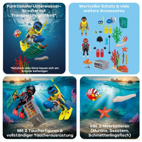 PLAYMOBIL Nurek policyjny ze skarbem (72078) [KLOCKI]