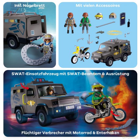 PLAYMOBIL Pojazd taktyczny SWAT (72066) [KLOCKI]
