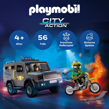 PLAYMOBIL Pojazd taktyczny SWAT (72066) [KLOCKI]