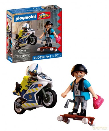 PLAYMOBIL Pościg motocyklowy (72079) [KLOCKI]