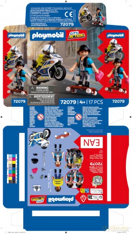 PLAYMOBIL Pościg motocyklowy (72079) [KLOCKI]