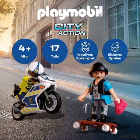 PLAYMOBIL Pościg motocyklowy (72079) [KLOCKI]