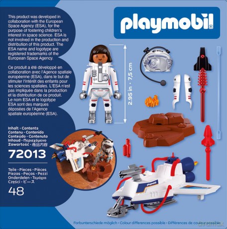 PLAYMOBIL Szybowiec kosmiczny ESA (72013) [KLOCKI]