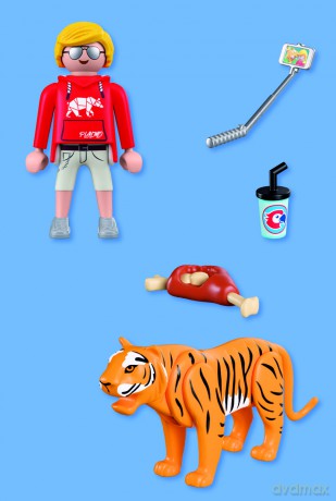 PLAYMOBIL ZOO: Tygrys i odwiedzający (72089) [KLOCKI]