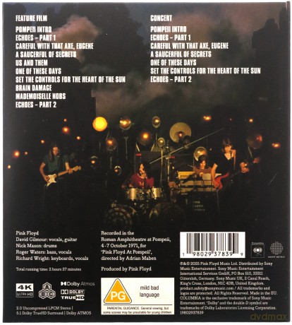 Pink Floyd: Pink Floyd At Pompeii - Mcmlxxii [Blu-Ray 4K]