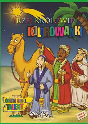 Kolorowanka Bożonarodzeniowa Trzej Królowie [KSIĄŻKA]