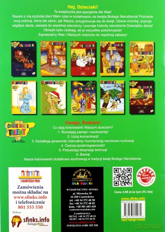 Kolorowanka Bożonarodzeniowa Trzej Królowie [KSIĄŻKA]
