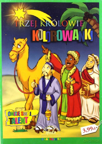 Kolorowanka Bożonarodzeniowa Trzej Królowie [KSIĄŻKA]