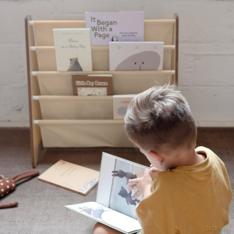 3 Sprouts - Bookcase - Beige - 61cm x 62cm x 25cm
