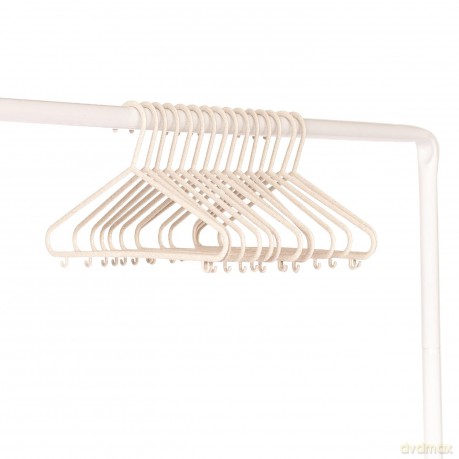 3 Sprouts - Wheat Straw Hanger (set of 15) - Cream - 20.5 x 29 cm