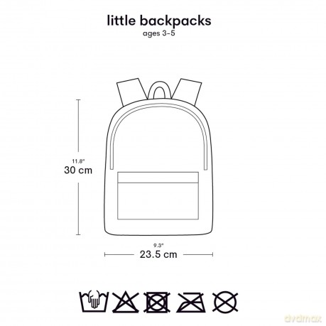 A little lovely company - Little Backpack - ButterďŹies - 22 x 30 x 10 cm