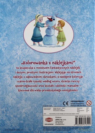 Kraina Lodu Kolorowanka Z Naklejkami [KSIĄŻKA]
