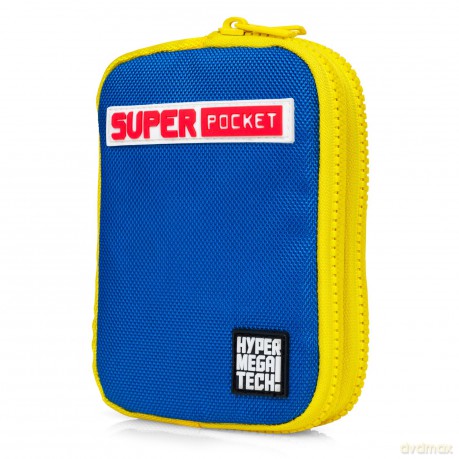 Blaze Evercade Hmt Super Pocket Fabric Case - Blue/Yellow