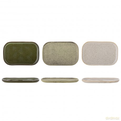 Bloomingville - Addison Plate - Green - Stoneware