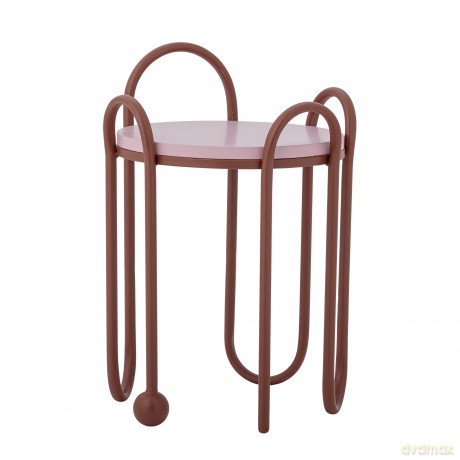 Bloomingville - Whimsica Side Table - Red - Height: 50 cm, Diameter: 40 cm