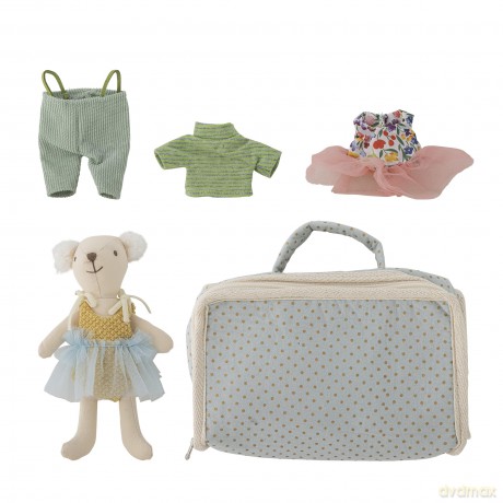 Bloomingville MINI - Lara Doll, Brown, Polyester (82064944)